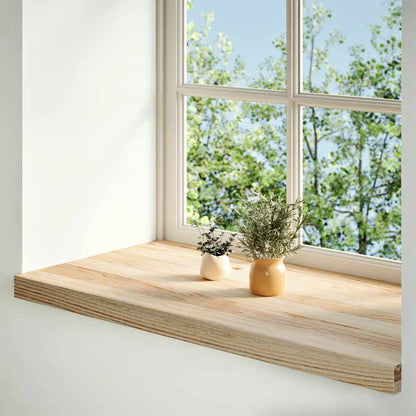 Fensterbänke 2 Stk. Unbehandelt 80x40x2 cm Massivholz Eiche