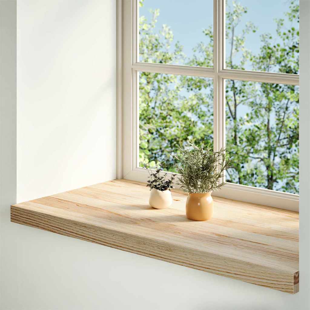 Fensterbänke 2 Stk. Unbehandelt 90x40x2 cm Massivholz Eiche