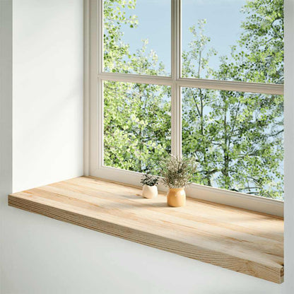 Fensterbänke 2 Stk. Unbehandelt 110x40x2 cm Massivholz Eiche