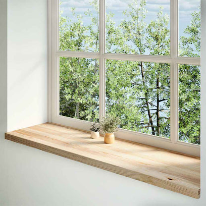 Fensterbänke 2 Stk. Unbehandelt 140x40x2 cm Massivholz Eiche