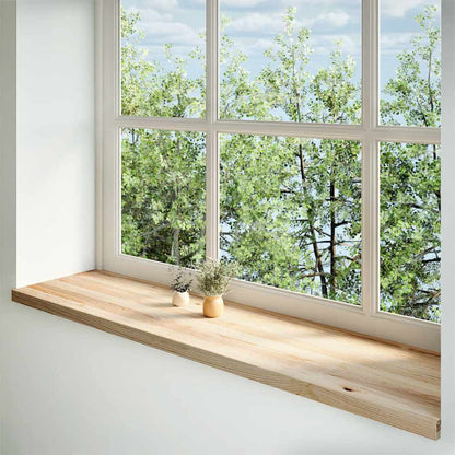 Fensterbänke 2 Stk. Unbehandelt 160x40x2 cm Massivholz Eiche