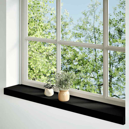 Fensterbänke 2 Stk. Dunkelbraun 70x15x2 cm Massivholz Eiche