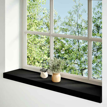 Fensterbänke 2 Stk. Dunkelbraun 90x20x2 cm Massivholz Eiche