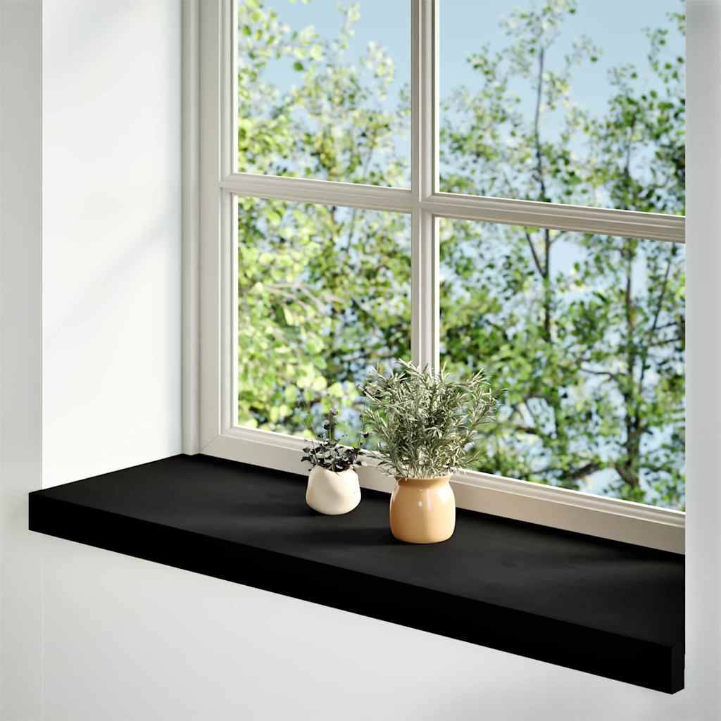 Fensterbänke 2 Stk. Dunkelbraun 70x30x2 cm Massivholz Eiche