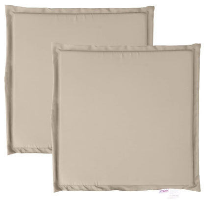 Garten-Sitzkissen 2 Stk. Taupe 45x45x2 cm Quadratisch