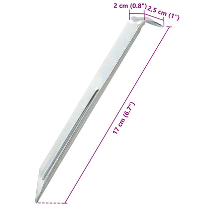 Zeltheringe 24 Stk. 17 cm Ø20 mm Verzinkter Stahl