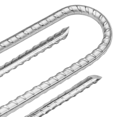 Zeltheringe 6 Stk. U-Form 41,5 cm Ø12 mm Verzinkter Stahl