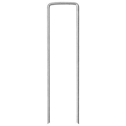 Ancoraggi a terra a forma di U, 25 pezzi, 15x3,5 cm, acciaio zincato