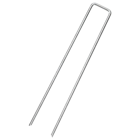 Bodenanker 25 Stk. U-Form 20x3,5 cm Verzinkter Stahl