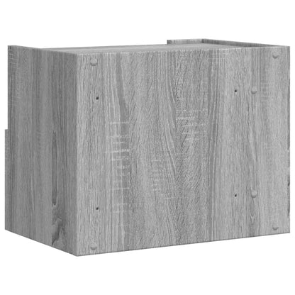 Wand-Nachttische 2 Stk. Grau Sonoma 45x30x35 cm