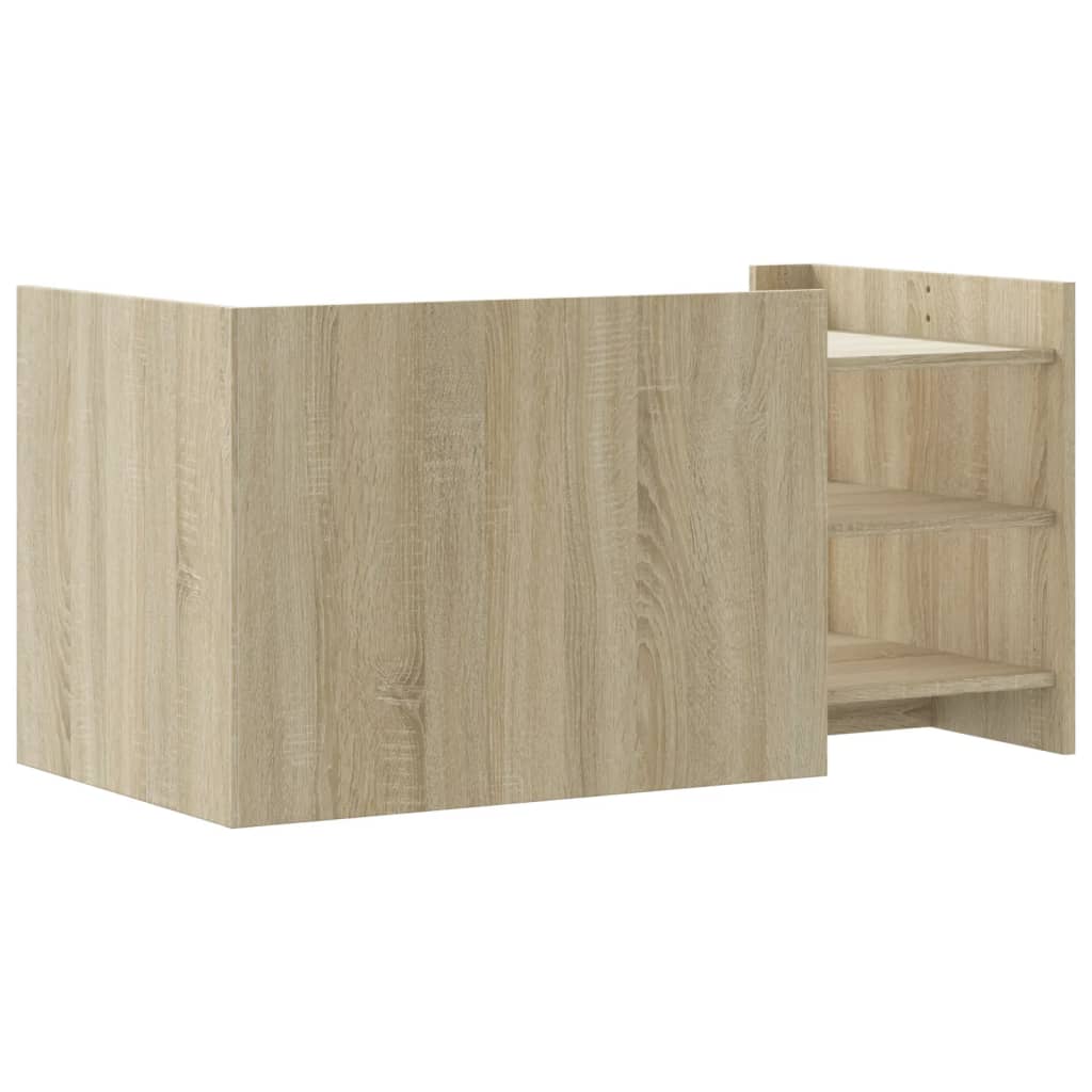 Couchtisch Sonoma-Eiche 100x50x50 cm Holzwerkstoff