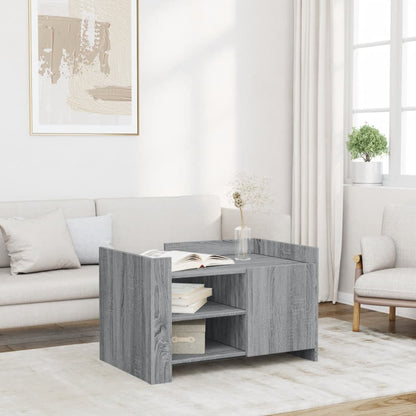 Couchtisch Grau Sonoma 80x50x50 cm Holzwerkstoff