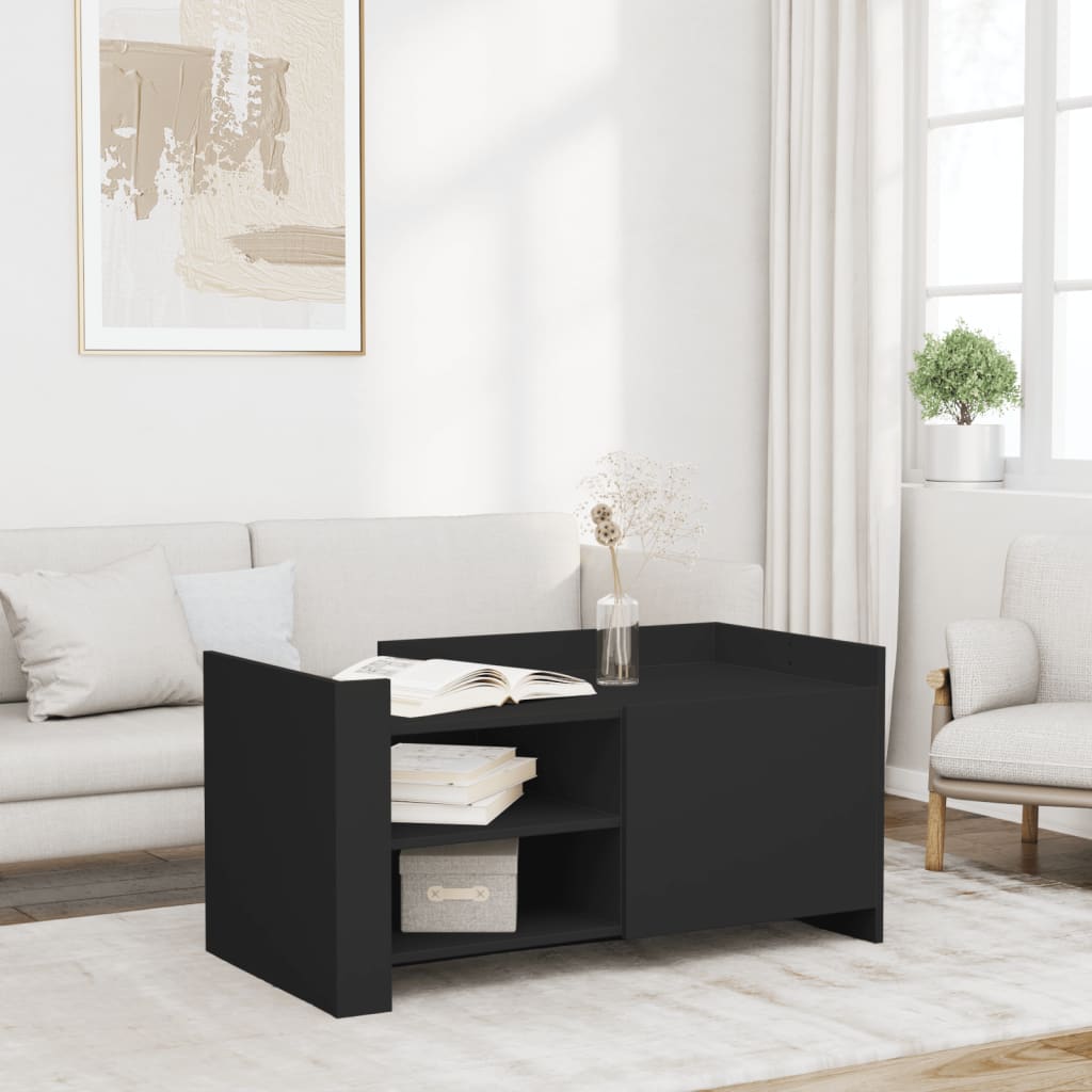 Couchtisch Schwarz 100x50x50 cm Holzwerkstoff