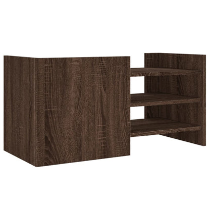 TV-Schrank Braun Eichen-Optik 80x35x40 cm Holzwerkstoff