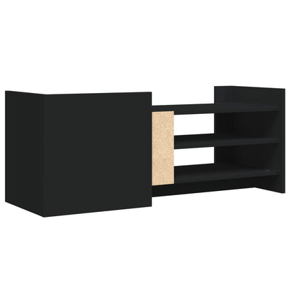 TV-Schrank Schwarz 100x35x40 cm Holzwerkstoff