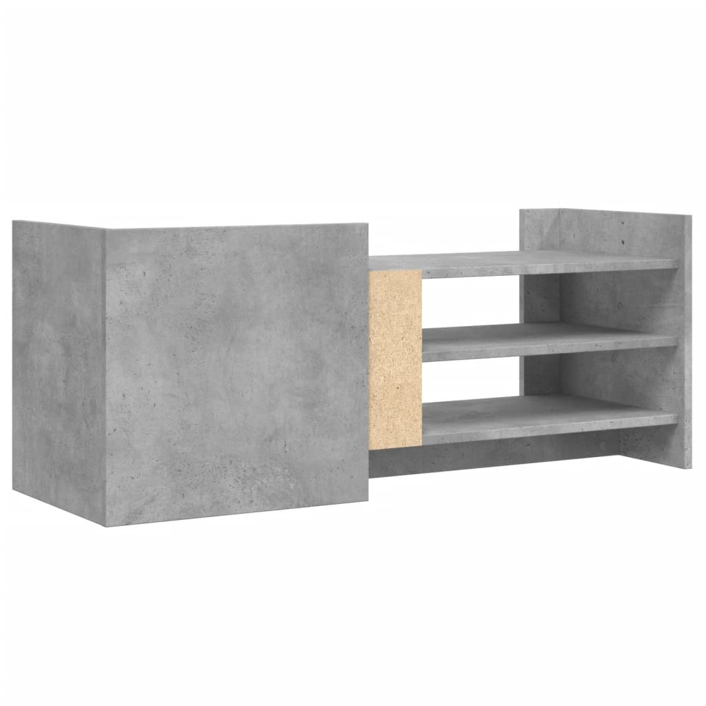 TV-Schrank Betongrau 100x35x40 cm Holzwerkstoff