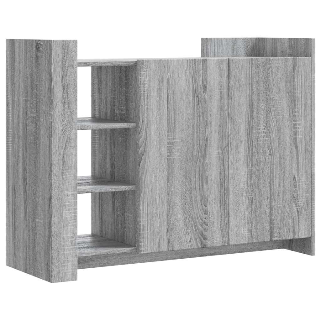 Sideboard Grau Sonoma 100x35x75 cm Holzwerkstoff