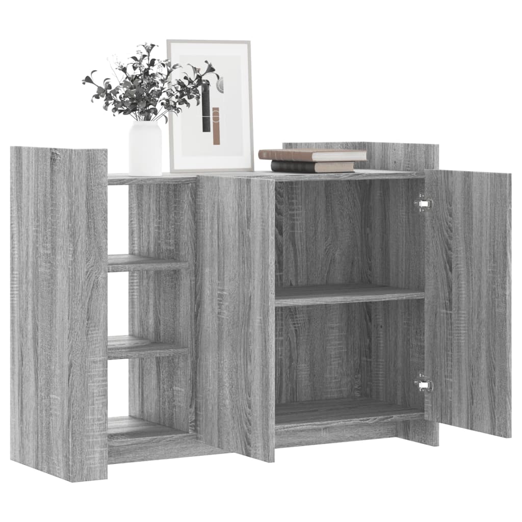 Sideboard Grau Sonoma 100x35x75 cm Holzwerkstoff