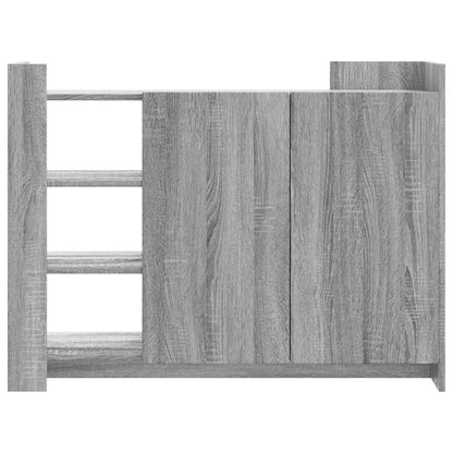 Sideboard Grau Sonoma 100x35x75 cm Holzwerkstoff