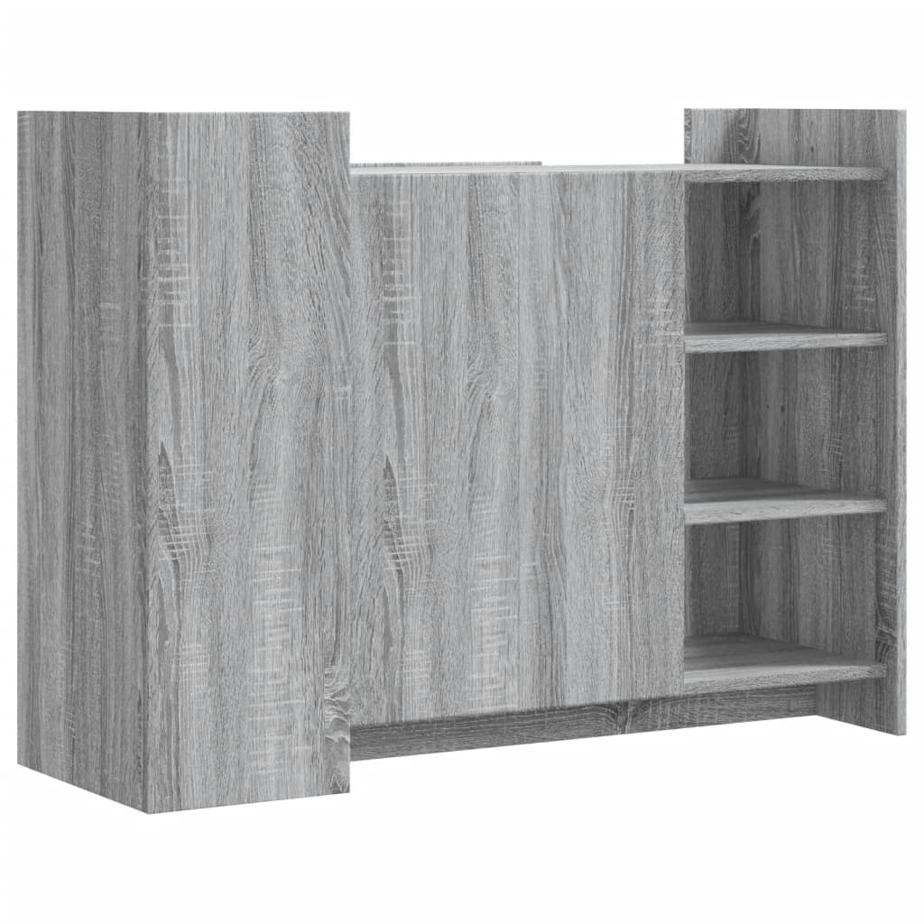 Sideboard Grau Sonoma 100x35x75 cm Holzwerkstoff