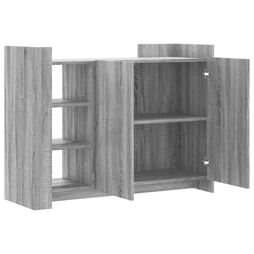 Sideboard Grau Sonoma 100x35x75 cm Holzwerkstoff