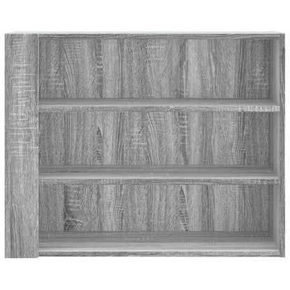 Wandregal Grau Sonoma 75x35x60 cm Holzwerkstoff