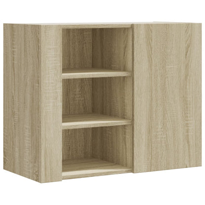 Wandregal Sonoma-Eiche 75x35x60 cm Holzwerkstoff