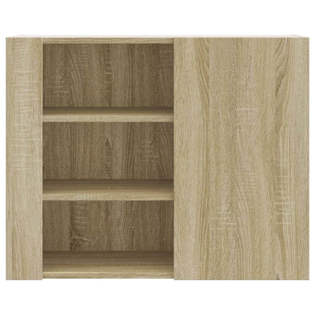 Wandregal Sonoma-Eiche 75x35x60 cm Holzwerkstoff