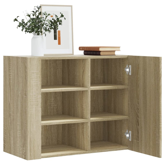 Wandregal Sonoma-Eiche 75x35x60 cm Holzwerkstoff