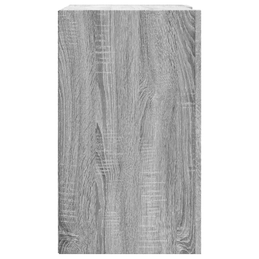 Wandregal Grau Sonoma 75x35x60 cm Holzwerkstoff