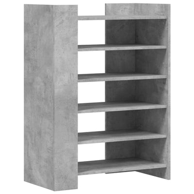 Schuhschrank Betongrau 74,5x37,5x100 cm Holzwerkstoff