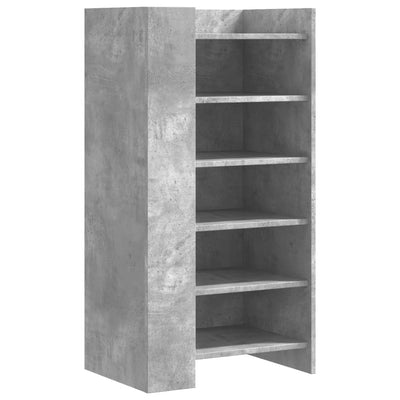 Schuhschrank Betongrau 52x37,5x100 cm Holzwerkstoff