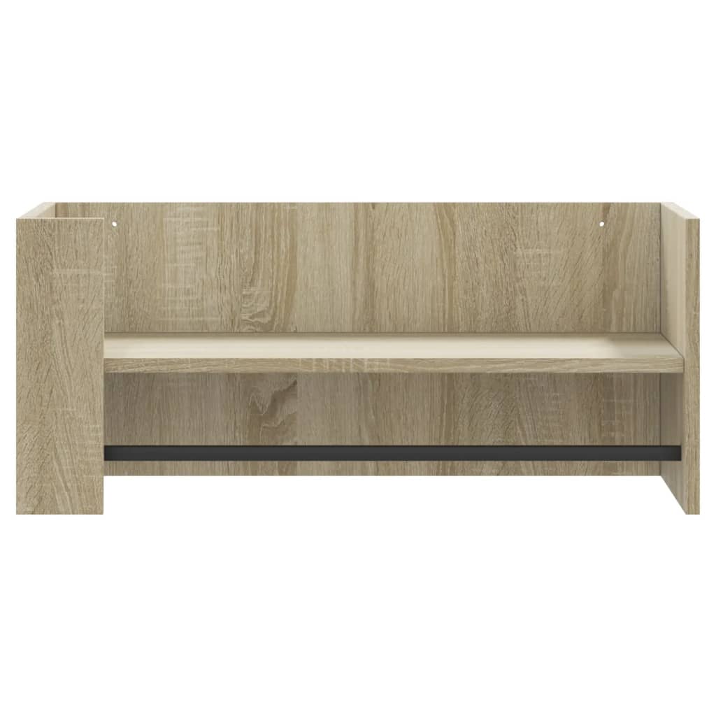 Wandregal Sonoma-Eiche 70,5x35x30,5 cm Holzwerkstoff