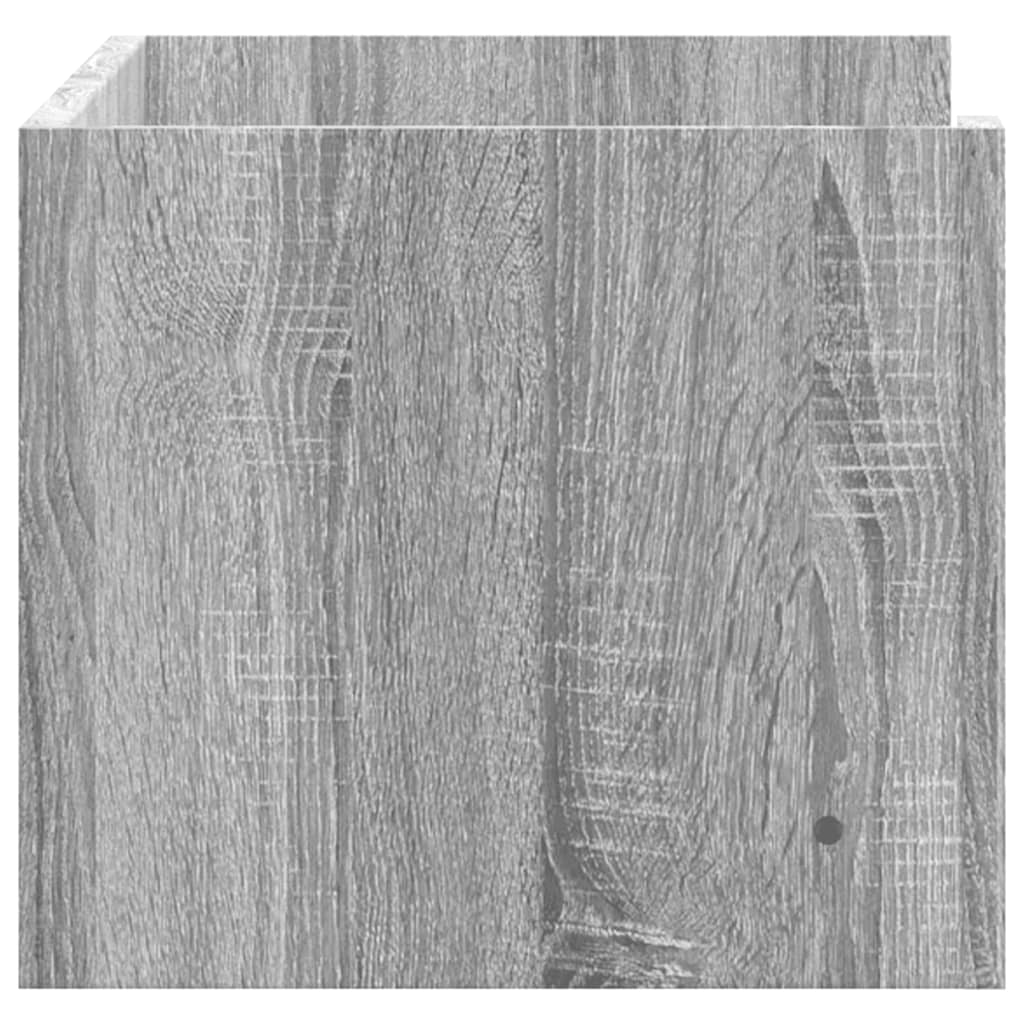 Wandregal Grau Sonoma 70,5x35x30,5 cm Holzwerkstoff