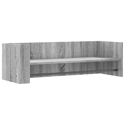 Wandregal Grau Sonoma 100x35x30,5 cm Holzwerkstoff