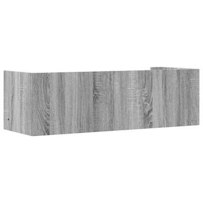 Wandregal Grau Sonoma 100x35x30,5 cm Holzwerkstoff