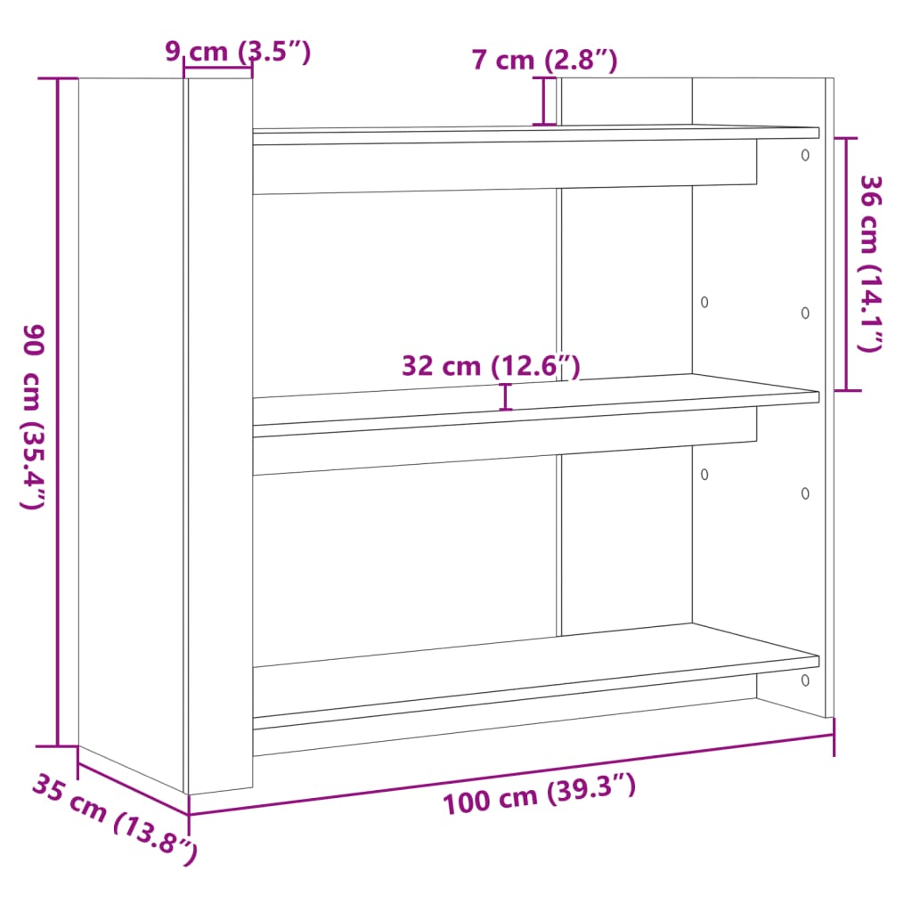 Konsolentisch Schwarz 100x35x90 cm Holzwerkstoff