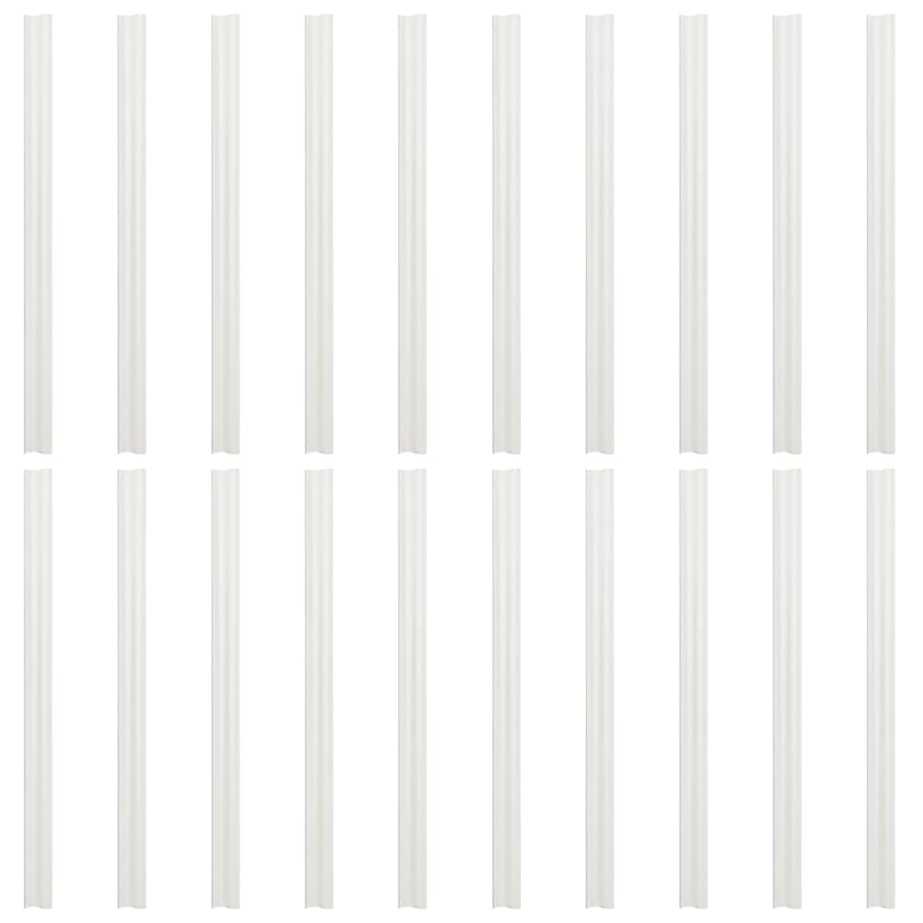 Sichtschutzstreifen 2 Stk. Marmorkies-Optik Grau 35x0,19 m PVC