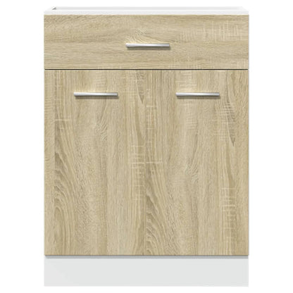 Schubunterschrank Sonoma-Eiche 60x46x81,5 cm Holzwerkstoff