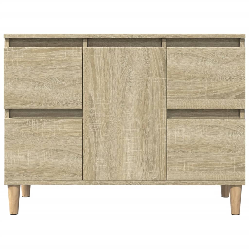 Waschbeckenunterschrank Sonoma-Eiche 80x33x60 cm Holzwerkstoff