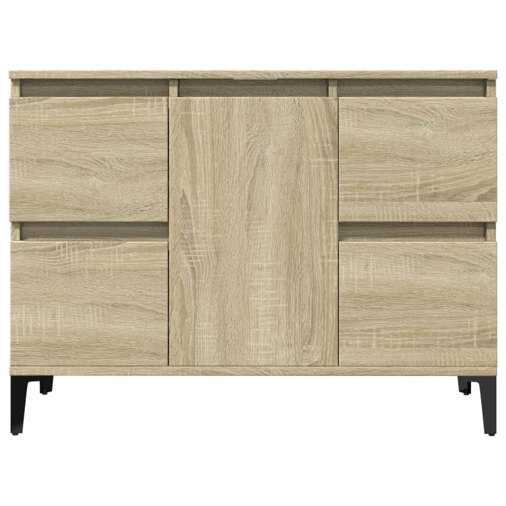 Waschbeckenunterschrank Sonoma-Eiche 80x33x60 cm Holzwerkstoff