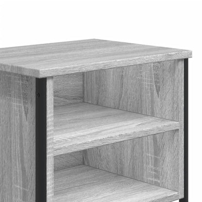 Nachttische 2 Stk. Grau Sonoma 40x30x40 cm Holzwerkstoff