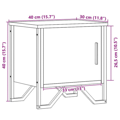 Nachttisch Sonoma-Eiche 40x30x40 cm Holzwerkstoff