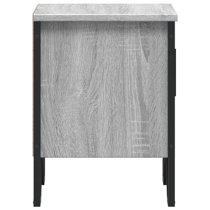 Nachttische 2 Stk. Grau Sonoma 40x30x40 cm Holzwerkstoff