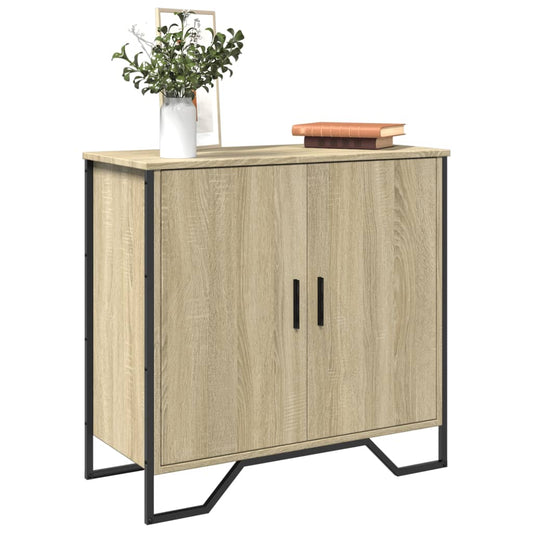 Sideboard Sonoma-Eiche 78x35,5x74,5 cm Holzwerkstoff