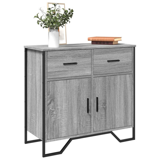 Sideboard Grau Sonoma 79,5x35,5x74,5 cm Holzwerkstoff