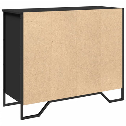 Sideboard Schwarz 91x35,5x74,5 cm Holzwerkstoff