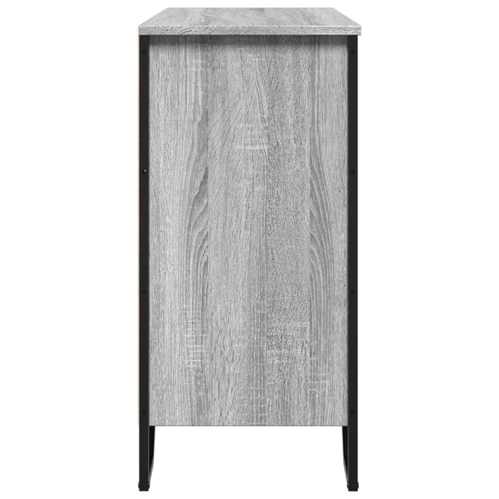 Sideboard Grau Sonoma 91x35,5x74,5 cm Holzwerkstoff