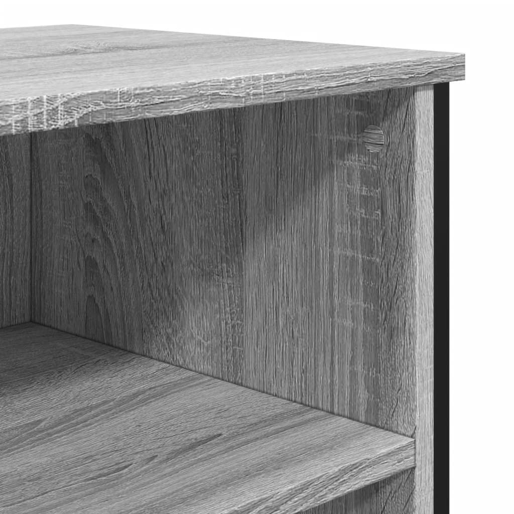 Sideboard Grau Sonoma 91x35,5x74,5 cm Holzwerkstoff