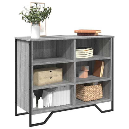 Sideboard Grau Sonoma 91x35,5x74,5 cm Holzwerkstoff